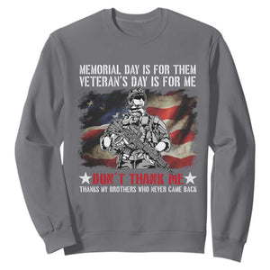 Patriotic Memorial Day Sweatshirt Remember Our Heroes Veterans Brothers American Flag TS02 Charcoal Print Your Wear