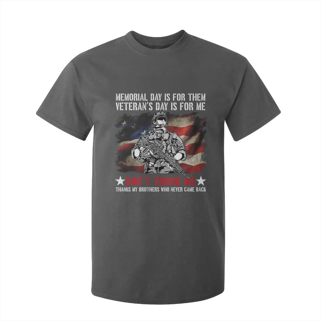 Patriotic Memorial Day T Shirt For Kid Remember Our Heroes Veterans Brothers American Flag TS02 Dark Heather Print Your Wear