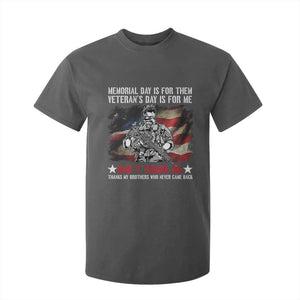 Patriotic Memorial Day T Shirt For Kid Remember Our Heroes Veterans Brothers American Flag TS02 Dark Heather Print Your Wear
