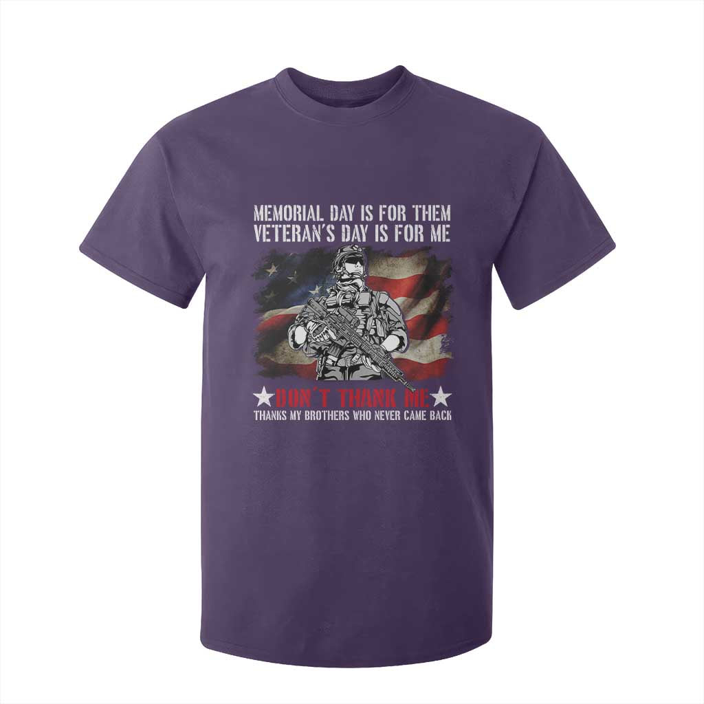 Patriotic Memorial Day T Shirt For Kid Remember Our Heroes Veterans Brothers American Flag TS02 Purple Print Your Wear