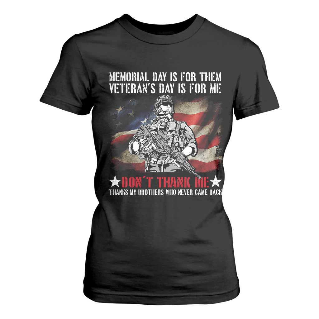 Patriotic Memorial Day T Shirt For Women Remember Our Heroes Veterans Brothers American Flag TS02 Black Print Your Wear