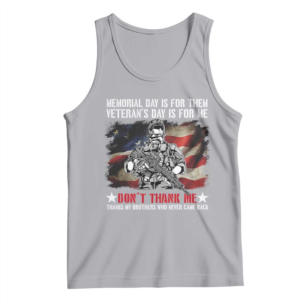 Patriotic Memorial Day Tank Top Remember Our Heroes Veterans Brothers American Flag TS02 Athletic Heather Print Your Wear