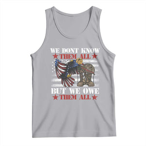 Patriotic Memorial Day Tank Top We Don't Know Them All But We Owe Them All TS02 Athletic Heather Print Your Wear
