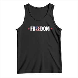 Patriotic Tank Top Freedom American Flag 4th of July TS10 Black Print Your Wear