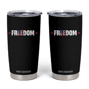 Patriotic Tumbler Cup Freedom American Flag 4th of July TS10 Black Print Your Wear