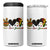 Peace Love Juneteenth 4 in 1 Can Cooler Tumbler 1865 Heart Kente Peace Sign Africa Fist TS02 One Size: 16 oz White Print Your Wear