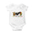 Peace Love Juneteenth Baby Onesie 1865 Heart Kente Peace Sign Africa Fist TS02 White Print Your Wear