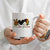 Peace Love Juneteenth Coffee Mug 1865 Heart Kente Peace Sign Africa Fist TS02 Print Your Wear