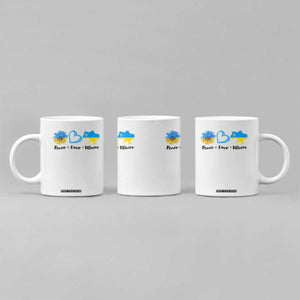 Peace Love Ukraine Sunflower Flag Coffee Mug TS10 Print Your Wear