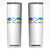 Peace Love Ukraine Sunflower Flag Skinny Tumbler TS10 White Print Your Wear