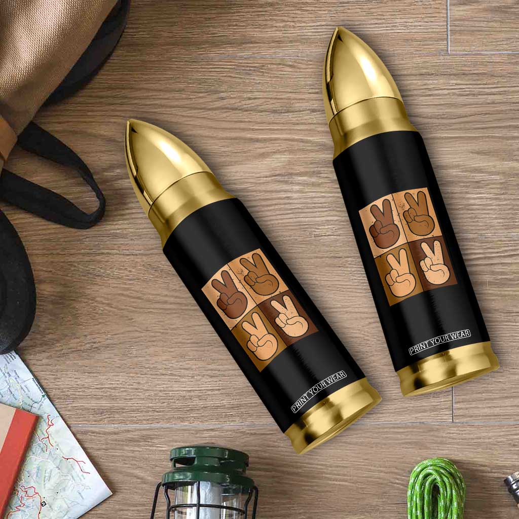 Peace Sign Equality for All Bullet Tumbler Peace Out V Fingers Hand Equal Rights TS10 Print Your Wear