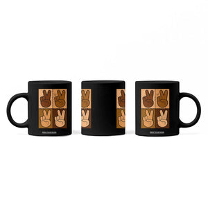 Peace Sign Equality for All Coffee Mug Peace Out V Fingers Hand Equal Rights TS10 Print Your Wear