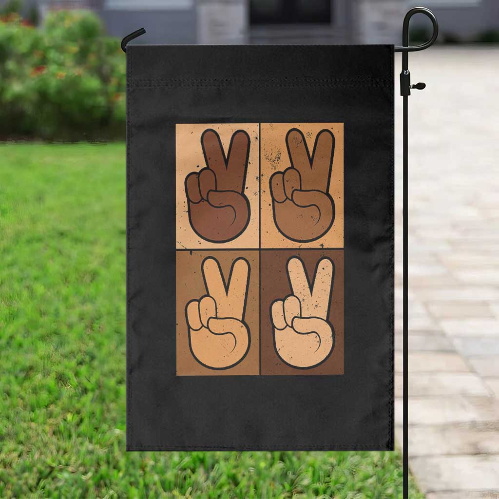Peace Sign Equality for All Garden Flag Peace Out V Fingers Hand Equal Rights TS10 Print Your Wear
