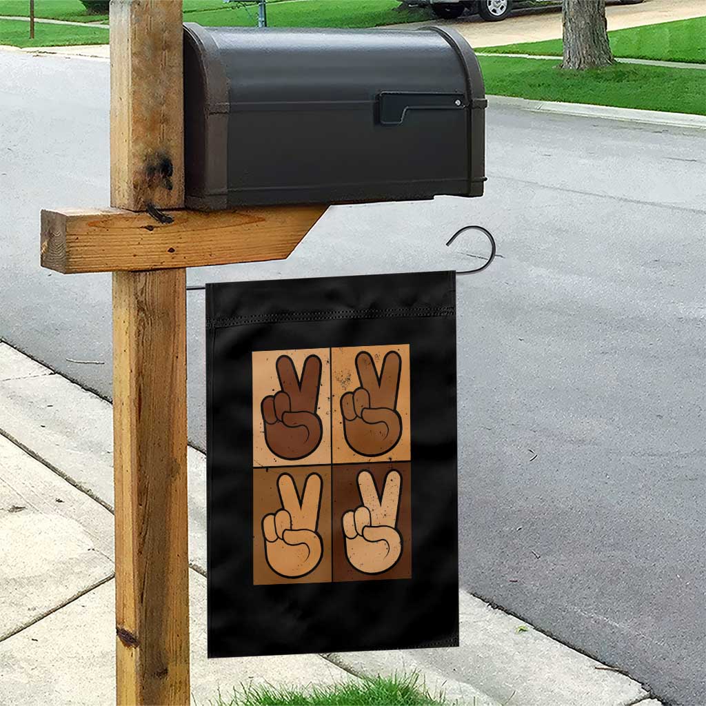 Peace Sign Equality for All Garden Flag Peace Out V Fingers Hand Equal Rights TS10 Print Your Wear