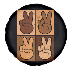 Peace Sign Equality for All Spare Tire Cover Peace Out V Fingers Hand Equal Rights TS10 Print Your Wear