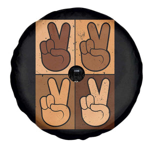 Peace Sign Equality for All Spare Tire Cover Peace Out V Fingers Hand Equal Rights TS10 Print Your Wear