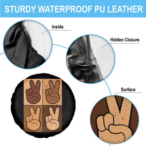 Peace Sign Equality for All Spare Tire Cover Peace Out V Fingers Hand Equal Rights TS10 Print Your Wear