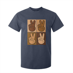 Peace Sign Equality for All T Shirt For Kid Peace Out V Fingers Hand Equal Rights TS10 Navy Print Your Wear