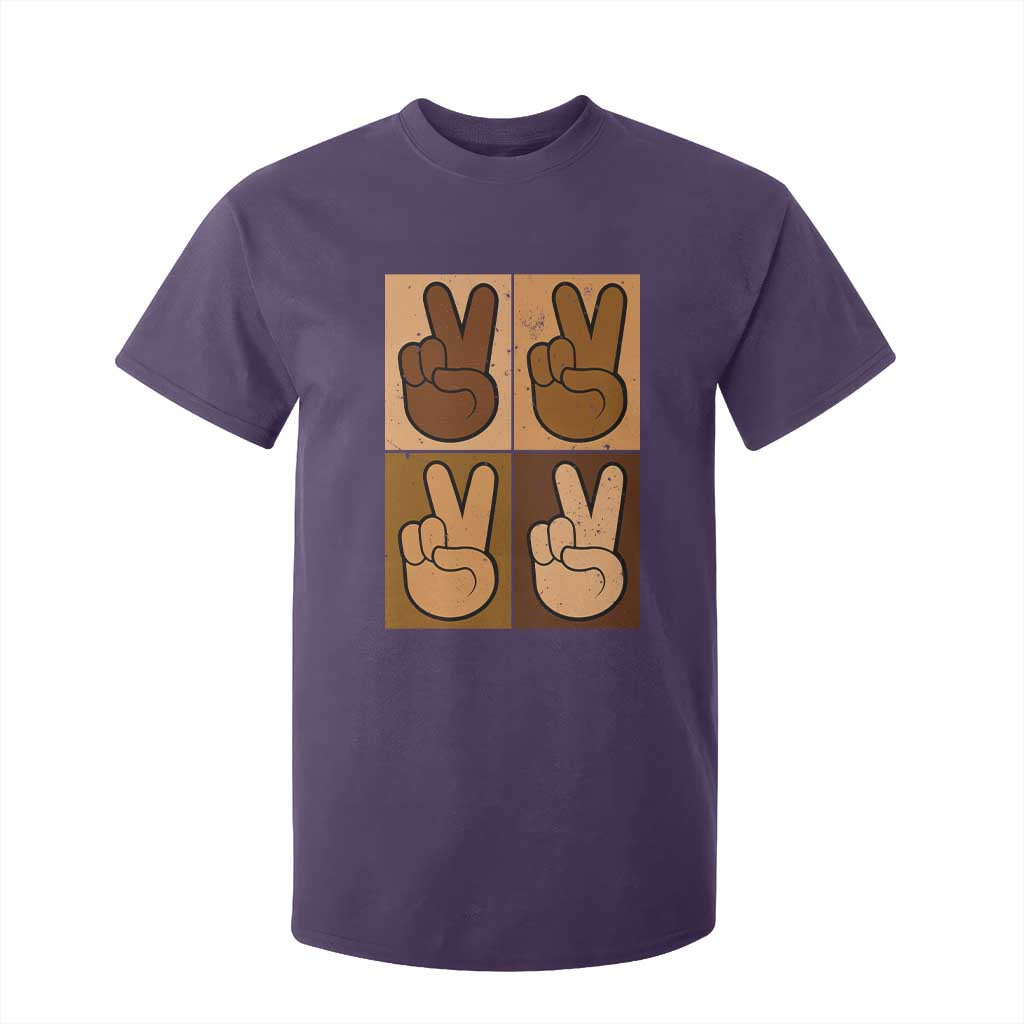 Peace Sign Equality for All T Shirt For Kid Peace Out V Fingers Hand Equal Rights TS10 Purple Print Your Wear