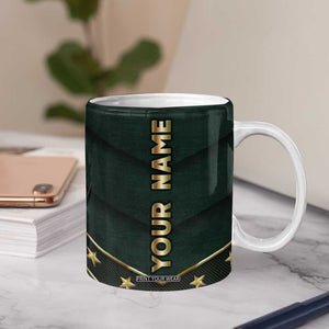 Personalized American Patriot Coffee Mug Custom Name Land Of The Free Because Of The Brave TB09 Print Your Wear