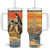 Personalized Antique Penguins Tumbler With Handle with Vintage Style Illustration TS04 One Size: 40 oz Multicolor Print Your Wear