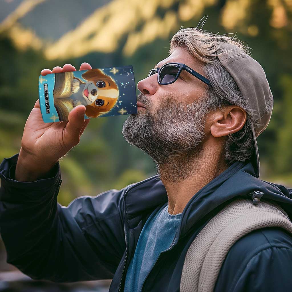 Personalized Beagle Reading Books 4 in 1 Can Cooler Tumbler Cute Pet Illustration TS04 Print Your Wear