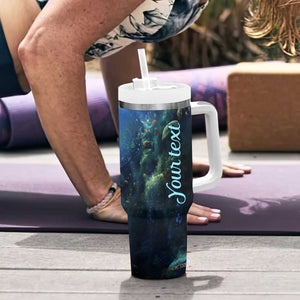 Personalized Blue Mermaid Tumbler With Handle with Oceanic Fantasy Design TS04 Print Your Wear