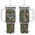Personalized Camouflage Deer Skull Tumbler With Handle with Hunting Style Design TS04 One Size: 40 oz Multicolor Print Your Wear