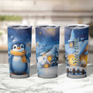 Personalized Cold Penguin Tumbler Cup with Winter Expression Design TS04 Print Your Wear