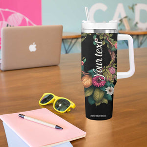 Personalized Colorful Floral Sloth Tumbler With Handle with Artistic Design TS04 Print Your Wear