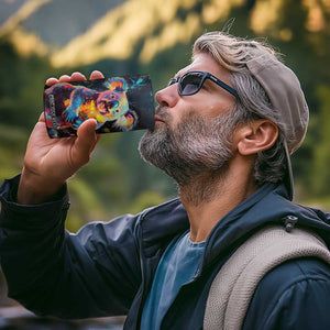 Personalized Colorful Koala 4 in 1 Can Cooler Tumbler with Vibrant Artistic Theme TS04 Print Your Wear