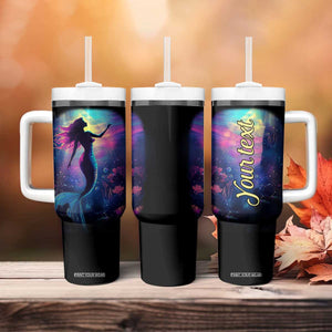 Personalized Colorful Mermaid Tumbler With Handle with Vibrant Art Style TS04 Print Your Wear