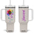 Personalized Colorful Turtle Tumbler With Handle with You Are My Sunshine Theme TS04 One Size: 40 oz Multicolor Print Your Wear
