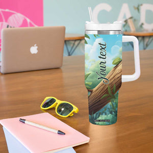 Personalized Cute Koala Tumbler With Handle with Playful Animal Illustration TS04 Print Your Wear