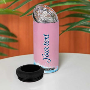 Personalized Cute Penguin 4 in 1 Can Cooler Tumbler in Snowy Winter Scene TS04 Print Your Wear