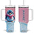 Personalized Cute Penguin Tumbler With Handle in Snowy Winter Scene TS04 One Size: 40 oz Multicolor Print Your Wear