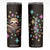 Personalized Cute Sloth Skinny Tumbler Reading Books Illustration TS04 Multicolor Print Your Wear