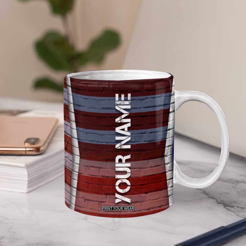 Personalized Eagle American Flag Coffee Mug Custom Name Patriotic Gifts For Men TB09 Print Your Wear