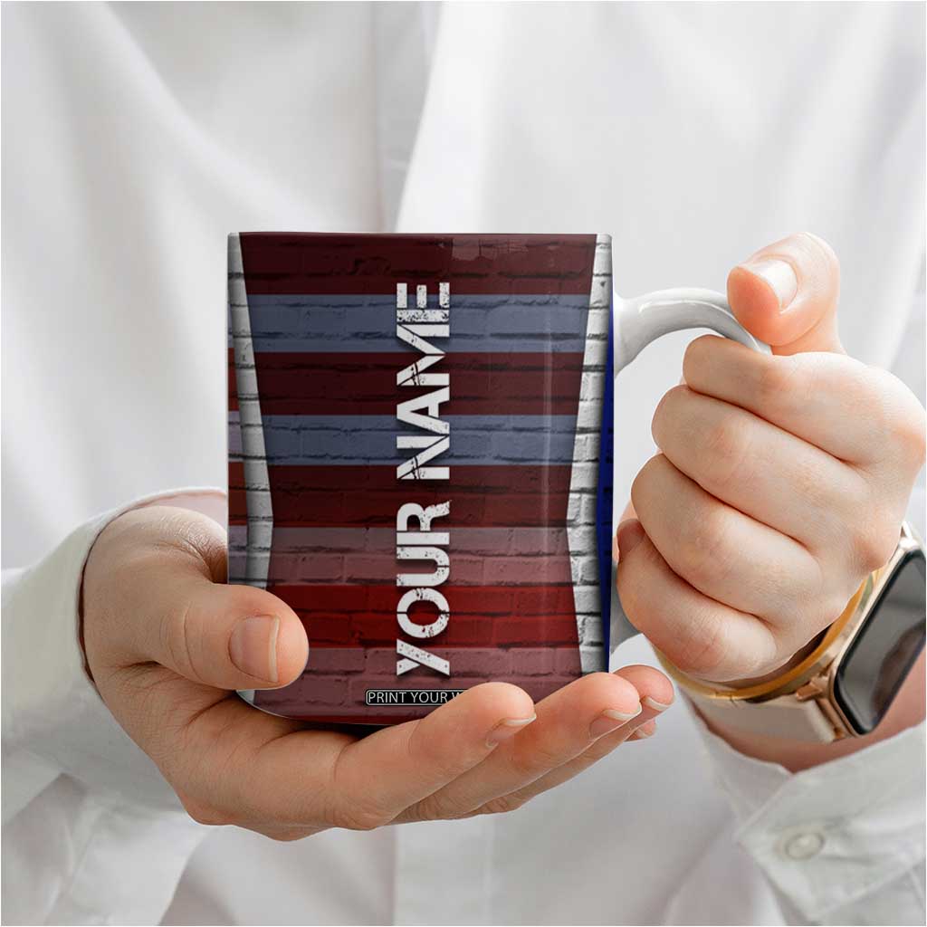 Personalized Eagle American Flag Coffee Mug Custom Name Patriotic Gifts For Men TB09 Print Your Wear