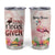 Personalized Flamingo Tumbler Cup with Zero Flocks Given Bold Theme TS04 Multicolor Print Your Wear