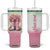 Personalized Floral Gardening Boots Tumbler With Handle with Rustic Style TS04 One Size: 40 oz Multicolor Print Your Wear