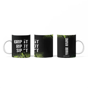 Personalized Funny Golf Player Coffee Mug Custom Name Grip It Rip It Sip It Beer Drinking TB09 Print Your Wear