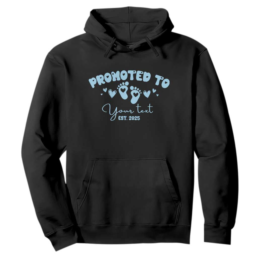 Personalized Gender Reveal Hoodie Custom Text Baby Boy Reveal Blue Family Matching TS10 Black Print Your Wear