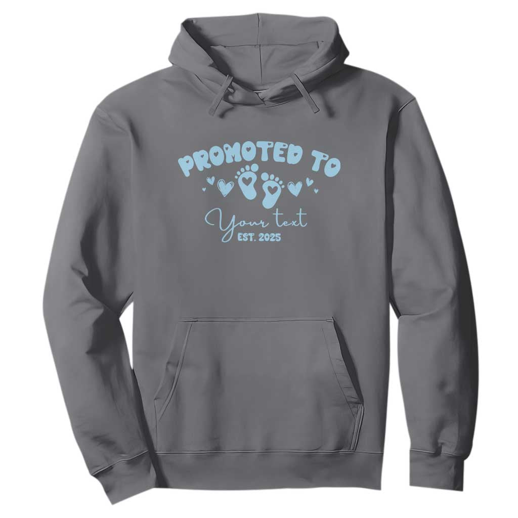 Personalized Gender Reveal Hoodie Custom Text Baby Boy Reveal Blue Family Matching TS10 Charcoal Print Your Wear
