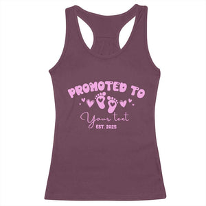 Personalized Gender Reveal Racerback Tank Top Custom Text Baby Girl Reveal Pink Family Matching TS10 Maroon Print Your Wear