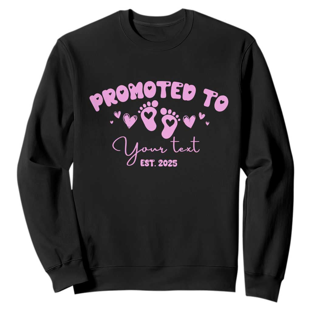 Personalized Gender Reveal Sweatshirt Custom Text Baby Girl Reveal Pink Family Matching TS10 Black Print Your Wear