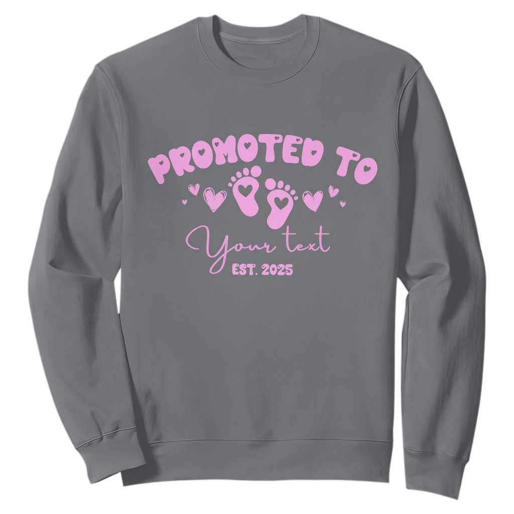Personalized Gender Reveal Sweatshirt Custom Text Baby Girl Reveal Pink Family Matching TS10 Charcoal Print Your Wear