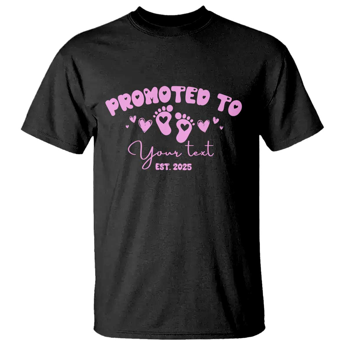 Personalized Gender Reveal T Shirt Custom Text Baby Girl Reveal Pink Family Matching TS10 Black Print Your Wear
