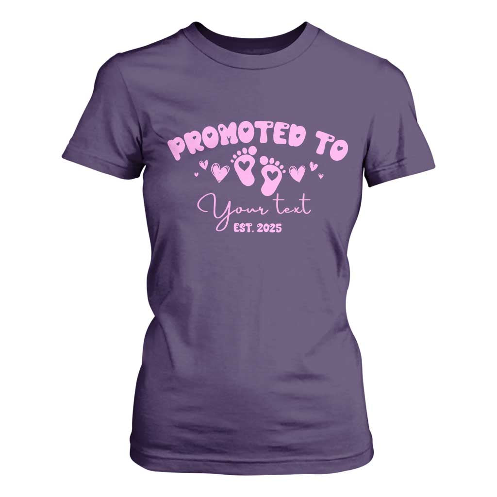 Personalized Gender Reveal T Shirt For Women Custom Text Baby Girl Reveal Pink Family Matching TS10 Purple Print Your Wear
