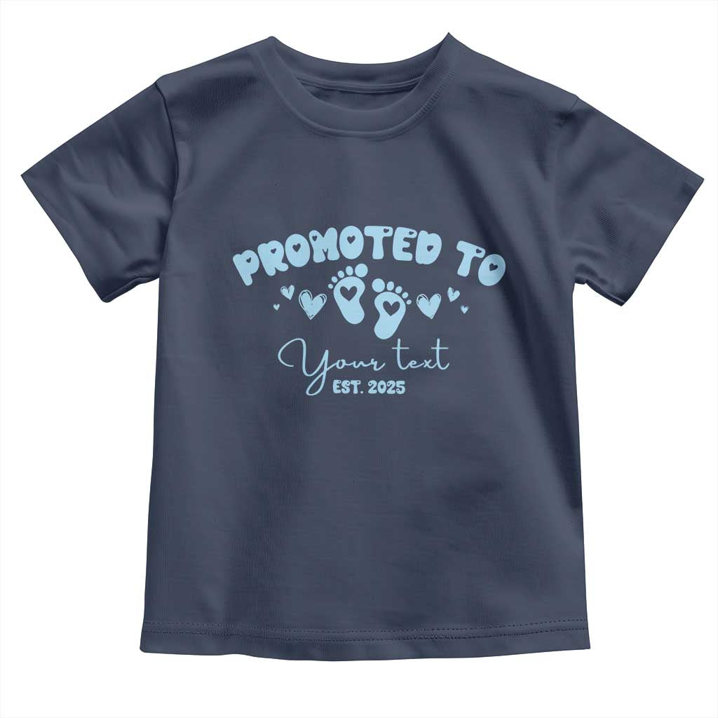 Personalized Gender Reveal Toddler T Shirt Custom Text Baby Boy Reveal Blue Family Matching TS10 Navy Print Your Wear